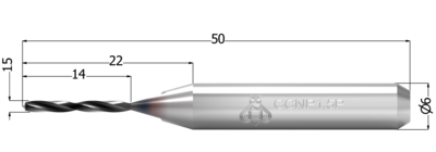 1,5 mm - koničast