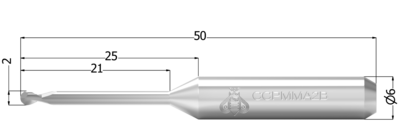 2 mm - krogla